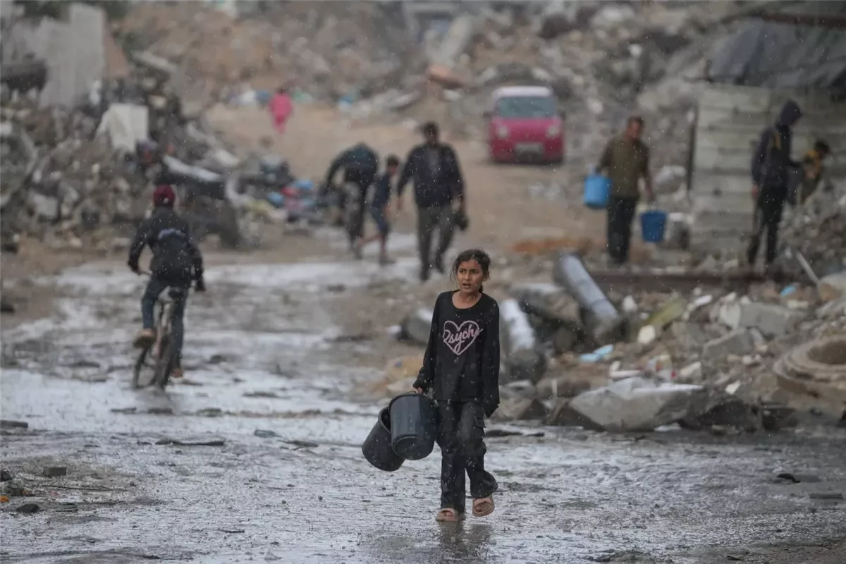 بارد قاسي في غزة&nbsp;