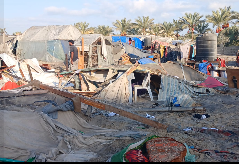 خيام غزة في الشتاء