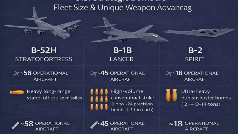 خصائص القاذفات الاستراتيجية