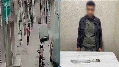 ضربها بالساطور .. زوج ينتقم من زوجته في الشارع بسبب الخلافات الاسرية