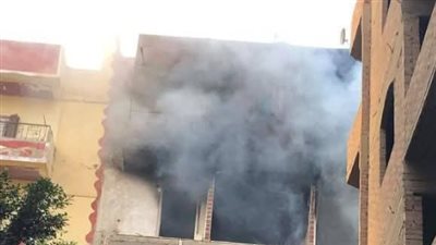 انفجار انبوب غاز بشقة في الهرم ..صور 