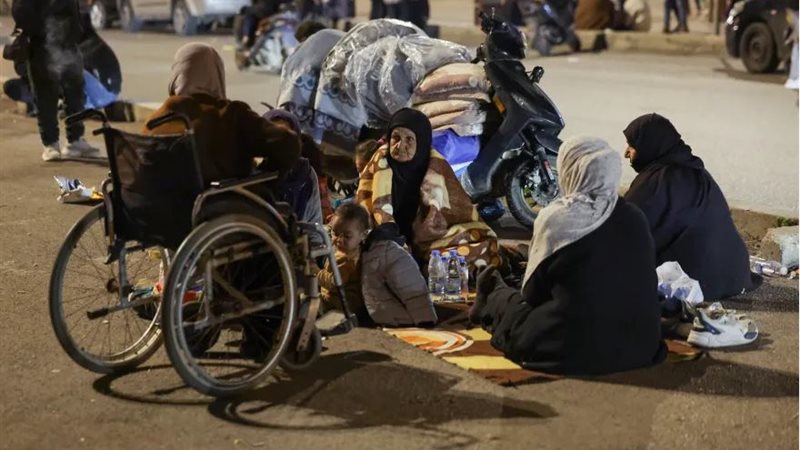 ذعر المدنيين في لبنان