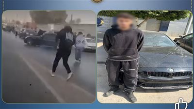 حاول يستعرض بالسيارة .. ضبط شاب بالنزهة عطل حركة المرور ودمر سيارة 