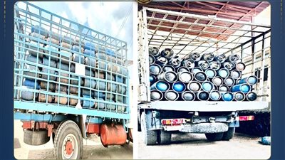 لبيعها في السوق السوداء.. ضبط سيارة نقل مُحملة بـ 562 إسطوانة بوتاجاز بالفيوم