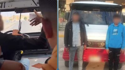 ضبط طفل لقيادة  سيارة أجرة ميكروباص بالشرقية 