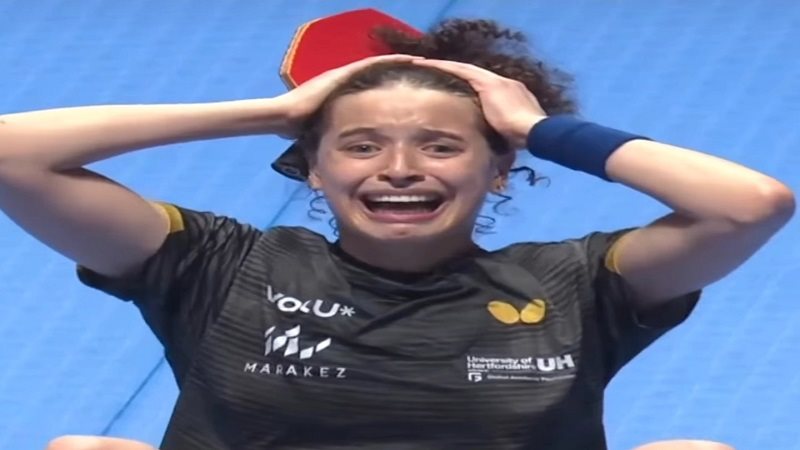 اللاعبة هنا جودة