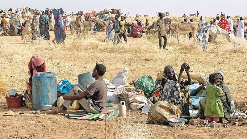 مأساة النازحين السودانيين