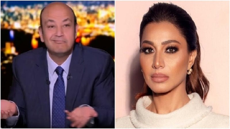 بسمة وهبة وعمرو أديب