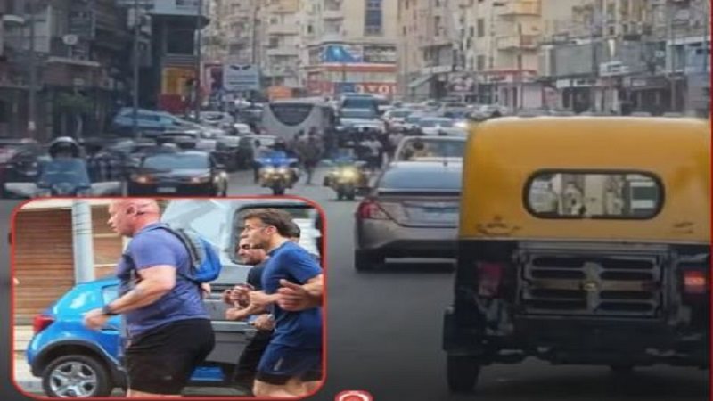 ماكرون في شوارع الإسكندرية