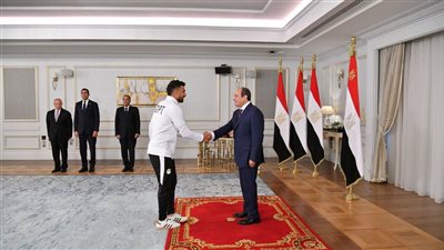 تريزيجيه لـ الرئيس السيسي: إحنا أول يوم في أول معسكر لم نبخل بأي نقطة عرق