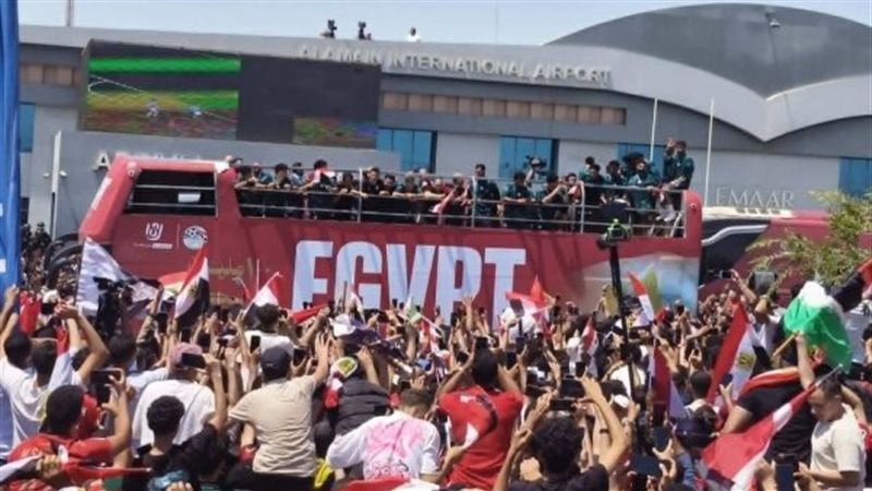الاحتفال بالمنتخب