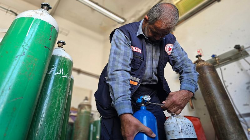 محطات أكسجين في غزة
